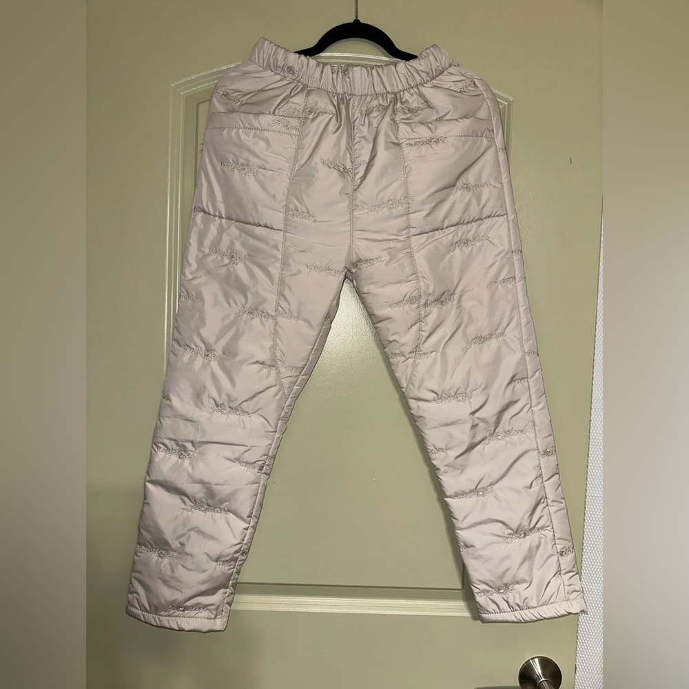 Light Beige Quilted Pants L